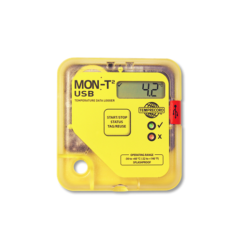 Mon-T2 temperature logger with LCD screen and USB