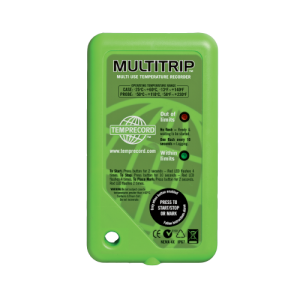 Multitrip multi use Data logger from Temprecord. Data logger display screens. Data logger used with Rate of cooling statistics in Medical, Pharmaceutical, Food processing, Abattoir and logistics.