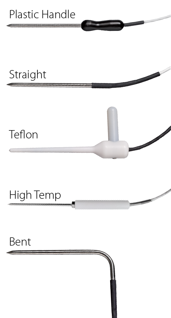 Temprecord Temperature probe options for data loggers - Temprecord